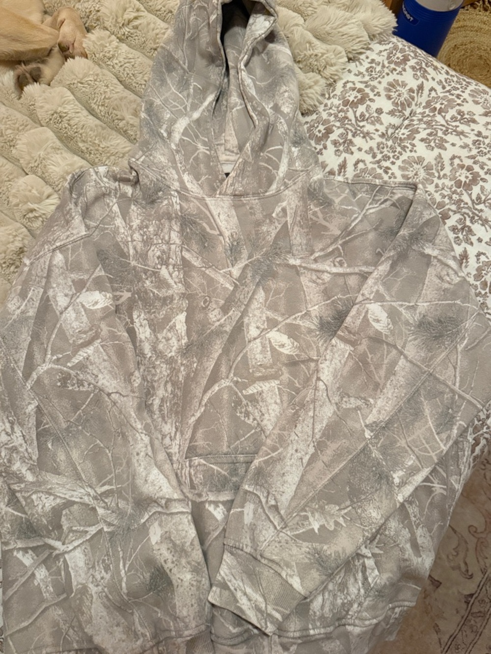 Abercrombie & Fitch Light Gray Camo Hoodie